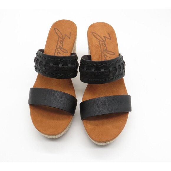 Zodiac Women's Black Woven Strap Espadrille Wedge Sandals Size 9.5 NWOB - Picture 1 of 7